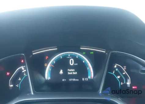 2019 Honda Civic Ex-L z USA, uszkodzony, nr VIN 19XFC1F71KE211522